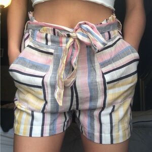 Striped Multicolor Women's Shorts